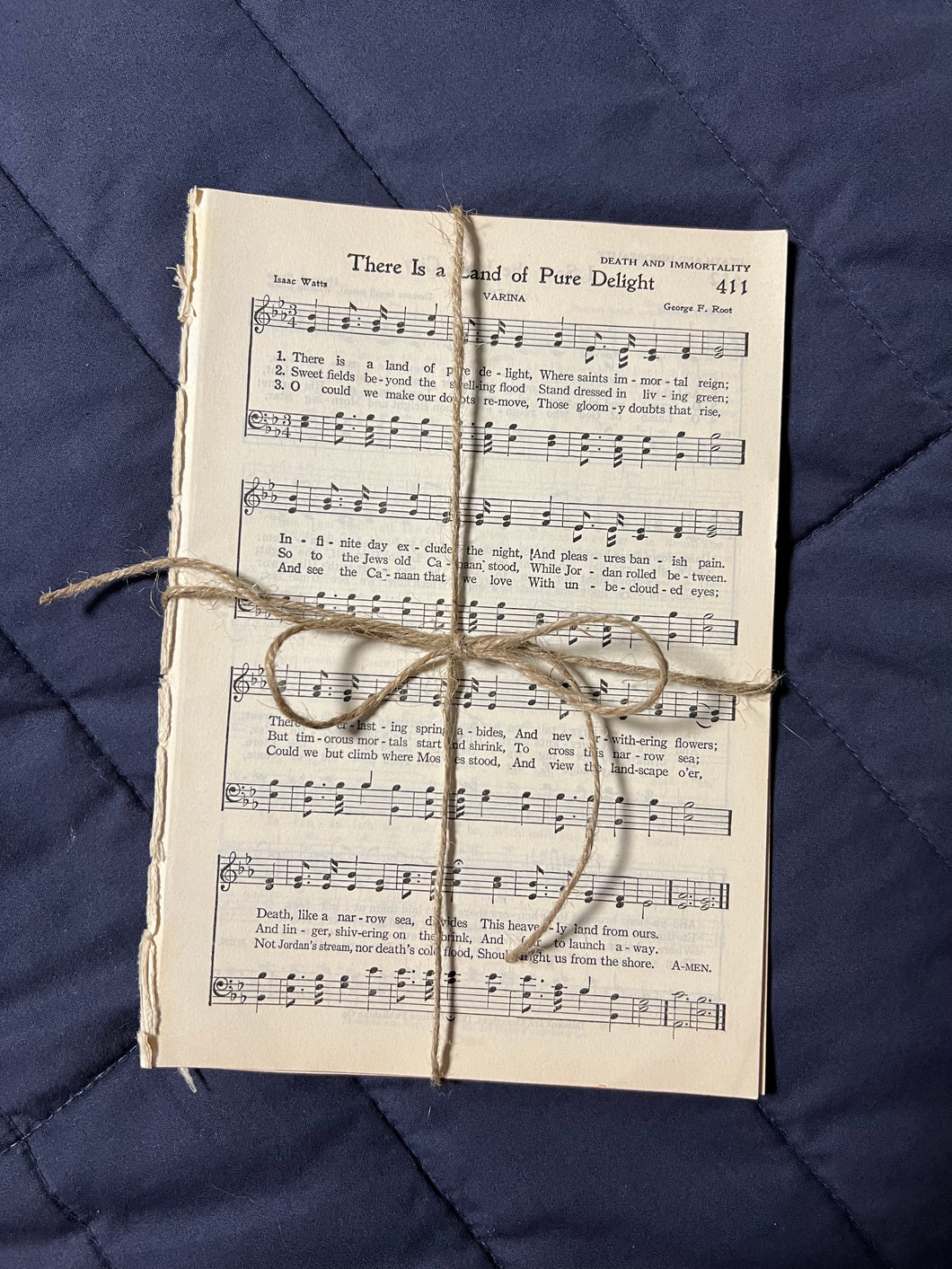 Hymnal pages